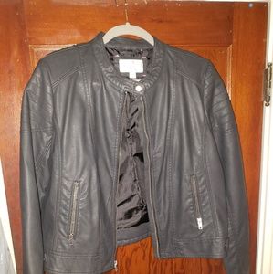 Xhilaration Black Faux Leather Jacket -Target